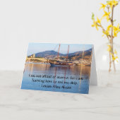 Louisa May Alcott inspirerend QUOTE Kaart (Gele Bloem)