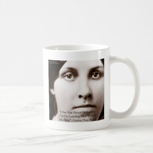 Louisa May alcott "leren zeilen" — Wisdom-cadeautj Koffiemok (Rechts)