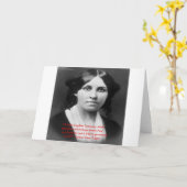 Louisa May Alcott "Little Kingdom" citeert groeten Kaart (Gele Bloem)