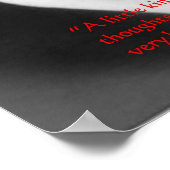 Louisa May Alcott "Little Kingdom" Wisdom Quote Poster (Hoek)