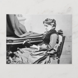 Louisa May Alcott op foto's lezen Briefkaart