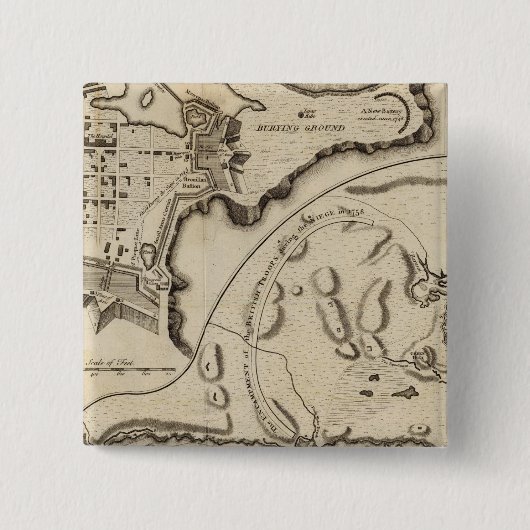 Louisburg Vierkante Button 5,1 Cm (Voorkant)