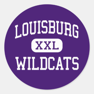 Louisburg - Wildcats - Hoog - Louisburg Kansas Ronde Sticker