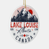 Louise Alberta Canada Revel Ski Souvenirs Keramisch Ornament (Rechts)