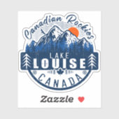 Louise Alberta Canada Revel Ski Souvenirs Sticker (Vel)