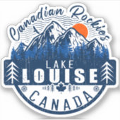 Louise Alberta Canada Revel Ski Souvenirs Sticker (Voorkant)
