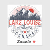 Louise Alberta Canada Revel Ski Souvenirs Sticker (Vel)