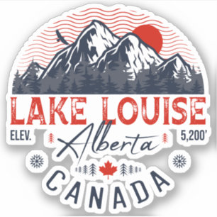 Louise Alberta Canada Revel Ski Souvenirs Sticker