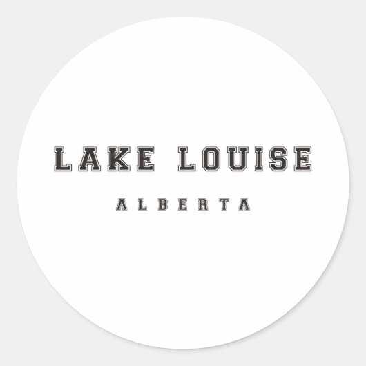 Louise Alberta Canada Ronde Sticker (Voorkant)