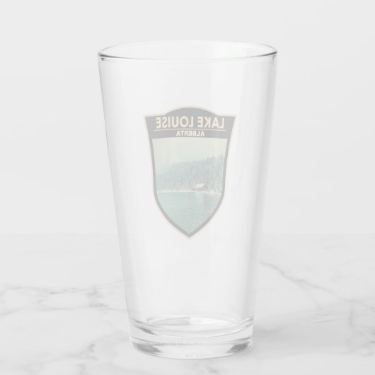 Louise Alberta Canada Travel Art  Glas (Achterkant)