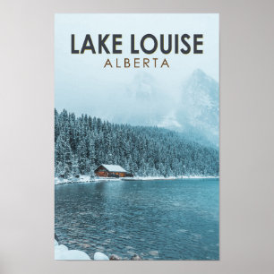 Louise Alberta Canada Travel Art  Poster