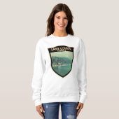 Louise Alberta Canada Travel Art  Trui (Voorkant volledig)