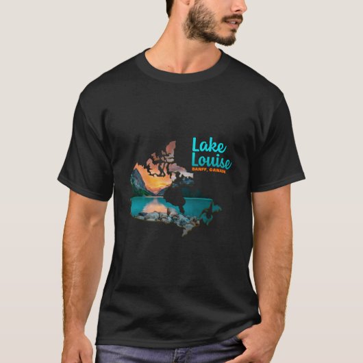Louise Banff Alberta Canada Glacier Icefield T-shirt (Voorkant)