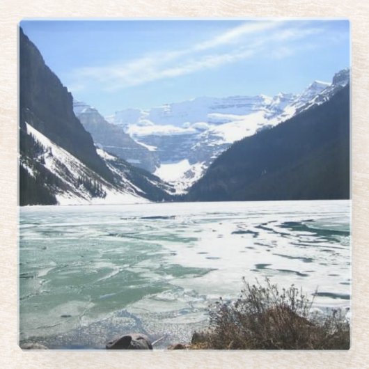 Louise, Banff, Alberta, Canada Glazen Onderzetter (Voorkant)