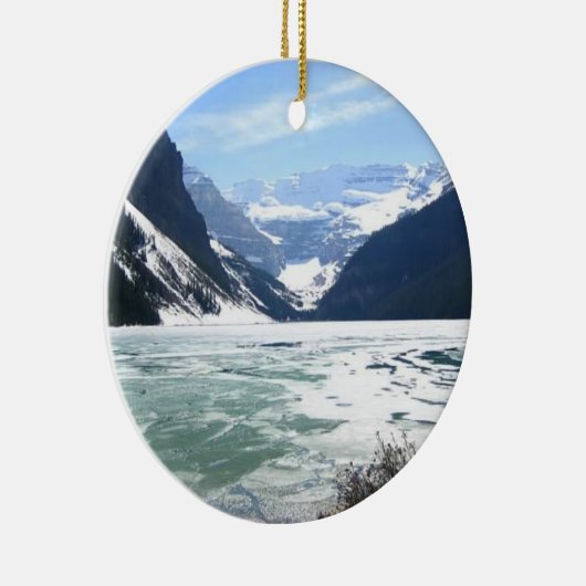 Louise, Banff, Alberta, Canada Keramisch Ornament (Rechts)