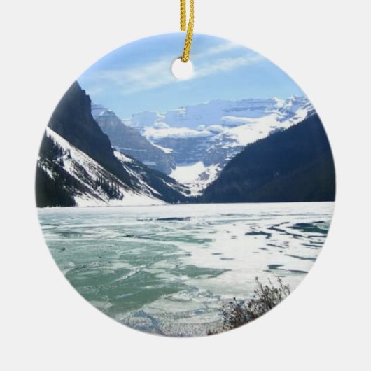 Louise, Banff, Alberta, Canada Keramisch Ornament (Voorkant)