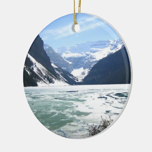 Louise, Banff, Alberta, Canada Keramisch Ornament (Links)