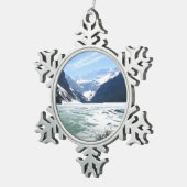 Louise, Banff, Alberta, Canada Tin Sneeuwvlok Ornament (Rechts)