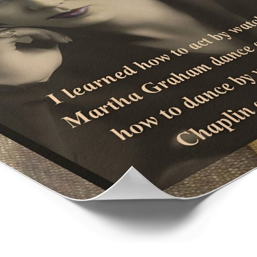 Louise Brooks  geïnspireerd Poster (Hoek)