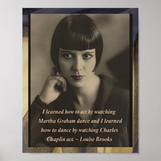 Louise Brooks  geïnspireerd Poster (Voorkant)