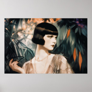 Louise Brooks uit de jaren 20 van het Miami-Poster Poster