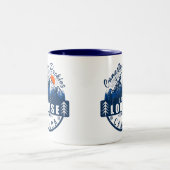 Louise - Canada -  Retro Sunset Tweekleurige Koffiemok (Center)