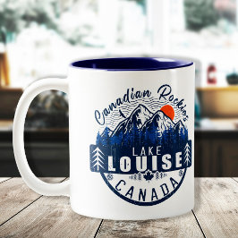 Louise - Canada -  Retro Sunset Tweekleurige Koffiemok