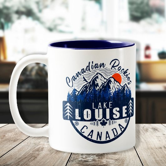 Louise - Canada -  Retro Sunset Tweekleurige Koffiemok