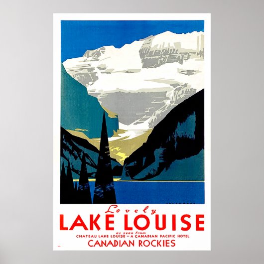 Louise, Canadees Rockies, Canada,  Poster (Voorkant)