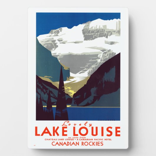 Louise Canadian Rockies Alberta Poste Fotoplaat (voorkant)