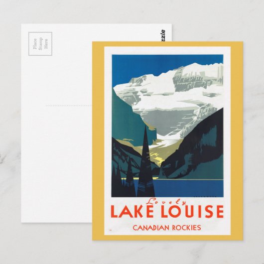 Louise Canadian Rockies Canada Briefkaart (Voorkant / Achterkant)