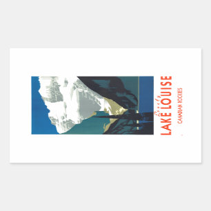 Louise Canadian Rockies Canada Rechthoekige Sticker