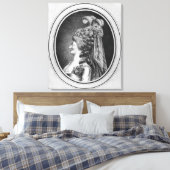 Louise Contat de Parny in de rol van Suzanne Canvas Afdruk (Insitu (Slaapkamer))
