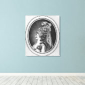 Louise Contat de Parny in de rol van Suzanne Canvas Afdruk (Insitu (Houten vloer))