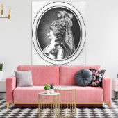 Louise Contat de Parny in de rol van Suzanne Canvas Afdruk (Insitu (Woonkamer))