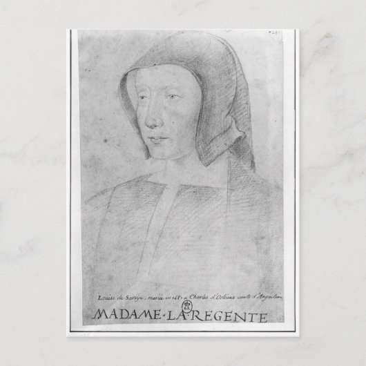 Louise de Savoie Briefkaart (Voorkant)