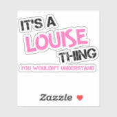 Louise Ding die je niet zou begrijpen Sticker (Vel)