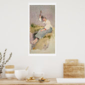 Louise, een Bretonmeisje (m/v op papier) Poster (Keuken)