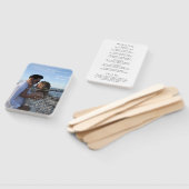 Louise Eenvoudige Foto Modern Trouwprogramma Handwaaier (Niet-gemonteerd)