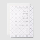 Louise eenvoudige moderne bruiloft vellum uitnodigingen (Offset (Uitnodiging))