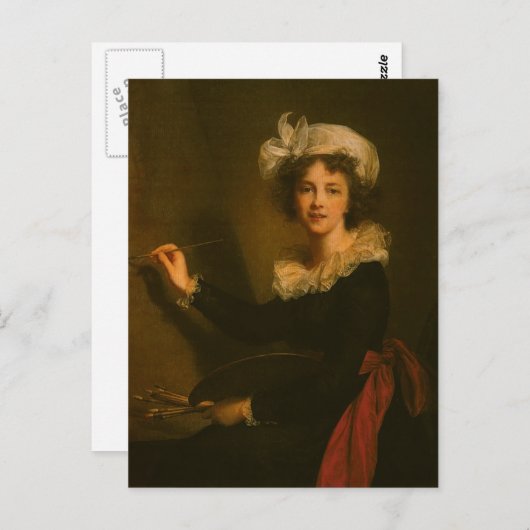 Louise Elisabeth Vigee Le Brun-Self-portret Briefkaart (Voorkant / Achterkant)