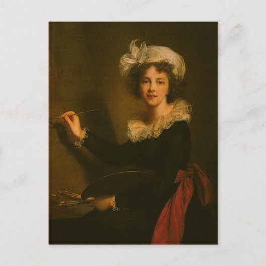 Louise Elisabeth Vigee Le Brun-Self-portret Briefkaart (Voorkant)