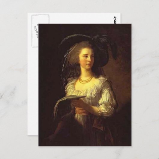 Louise Elisabeth Vigee - The Duchess de Polignac Briefkaart (Voorkant / Achterkant)