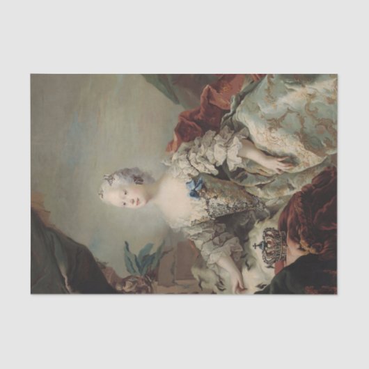 Louise, Frederik V's eerste koningin door Carl Pil Tissuepapier (Voorkant)