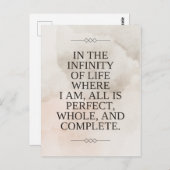 Louise Hay - Alles is perfect Briefkaart (Voorkant / Achterkant)