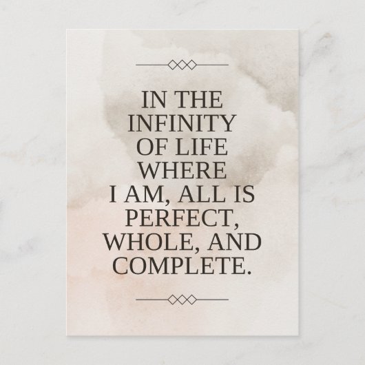 Louise Hay - Alles is perfect Briefkaart (Voorkant)