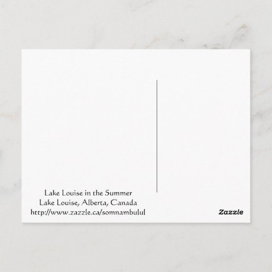 Louise in Summer Briefkaart (Achterkant)