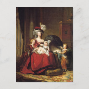 Louise Le Brun- Marie Antoinette en haar kinderen Briefkaart