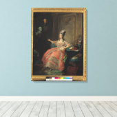Louise Marie Josephine of Savoy Canvas Afdruk (Insitu (Houten vloer))