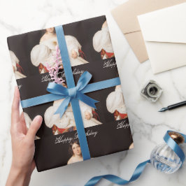 Louise Mayer witte jurk Gefeliciteerd Cadeaupapier